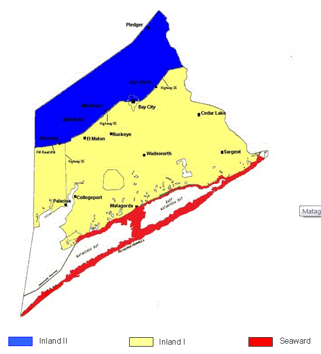 Matagorda County Catastrophe Map